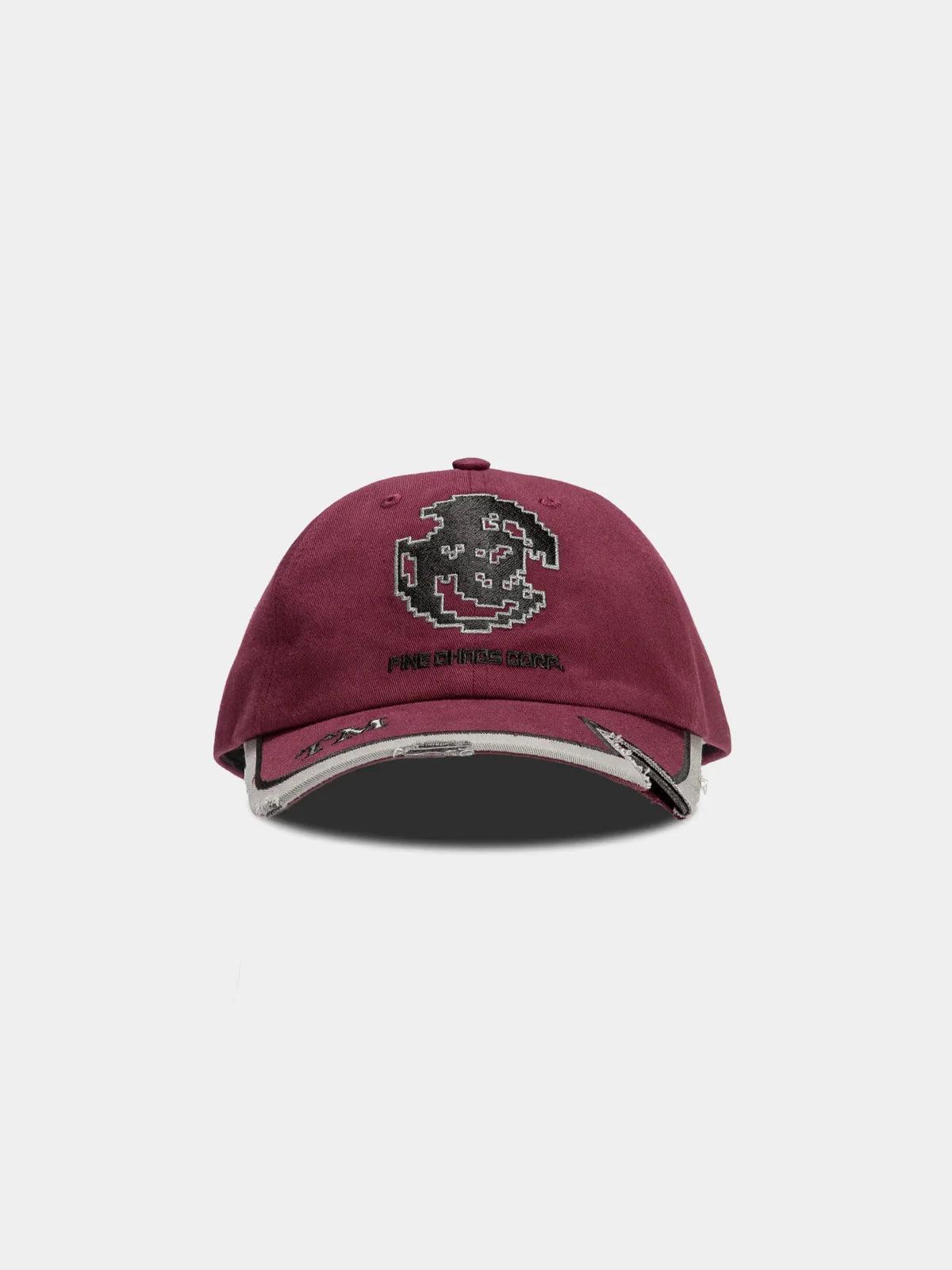 FC Corp. Denim Cap - Burgundy - Fine Chaos - ect.studio