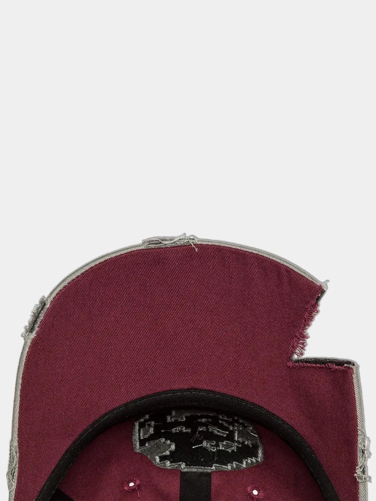 FC Corp. Denim Cap - Burgundy - Fine Chaos - ect.studio