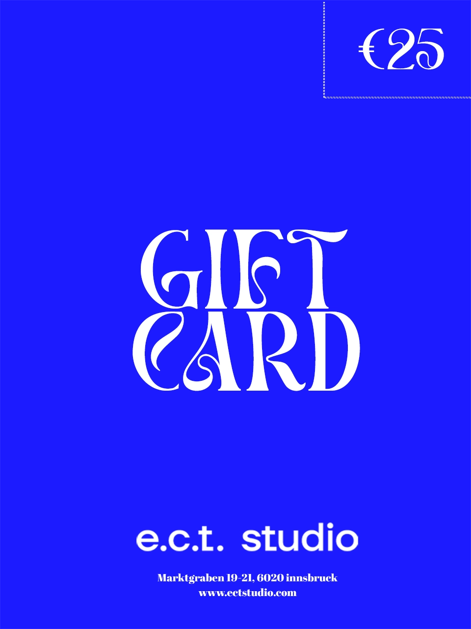 e.c.t. studio gift card