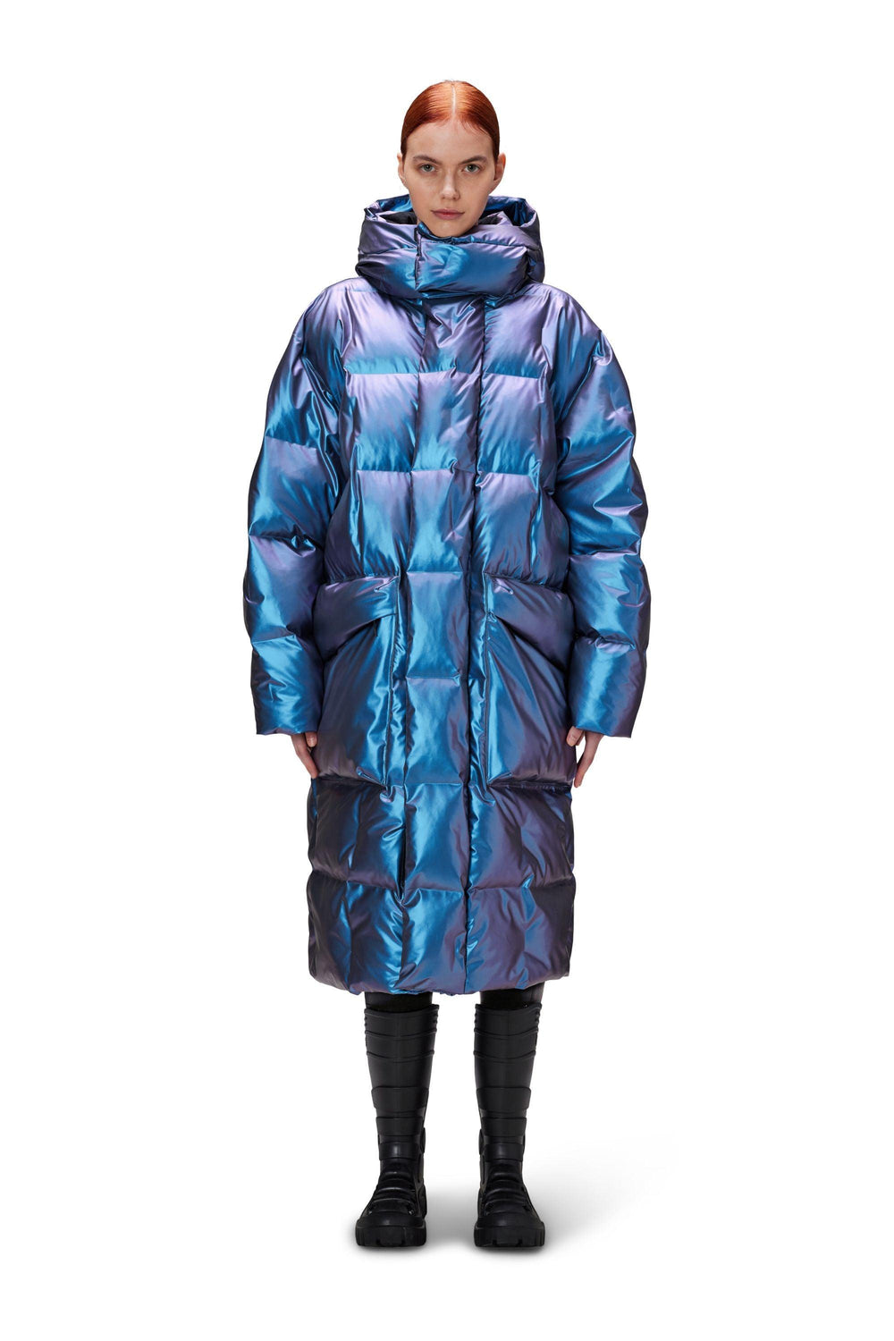 Harbin Long Puffer Jacket Laser - Rains - ect.studio