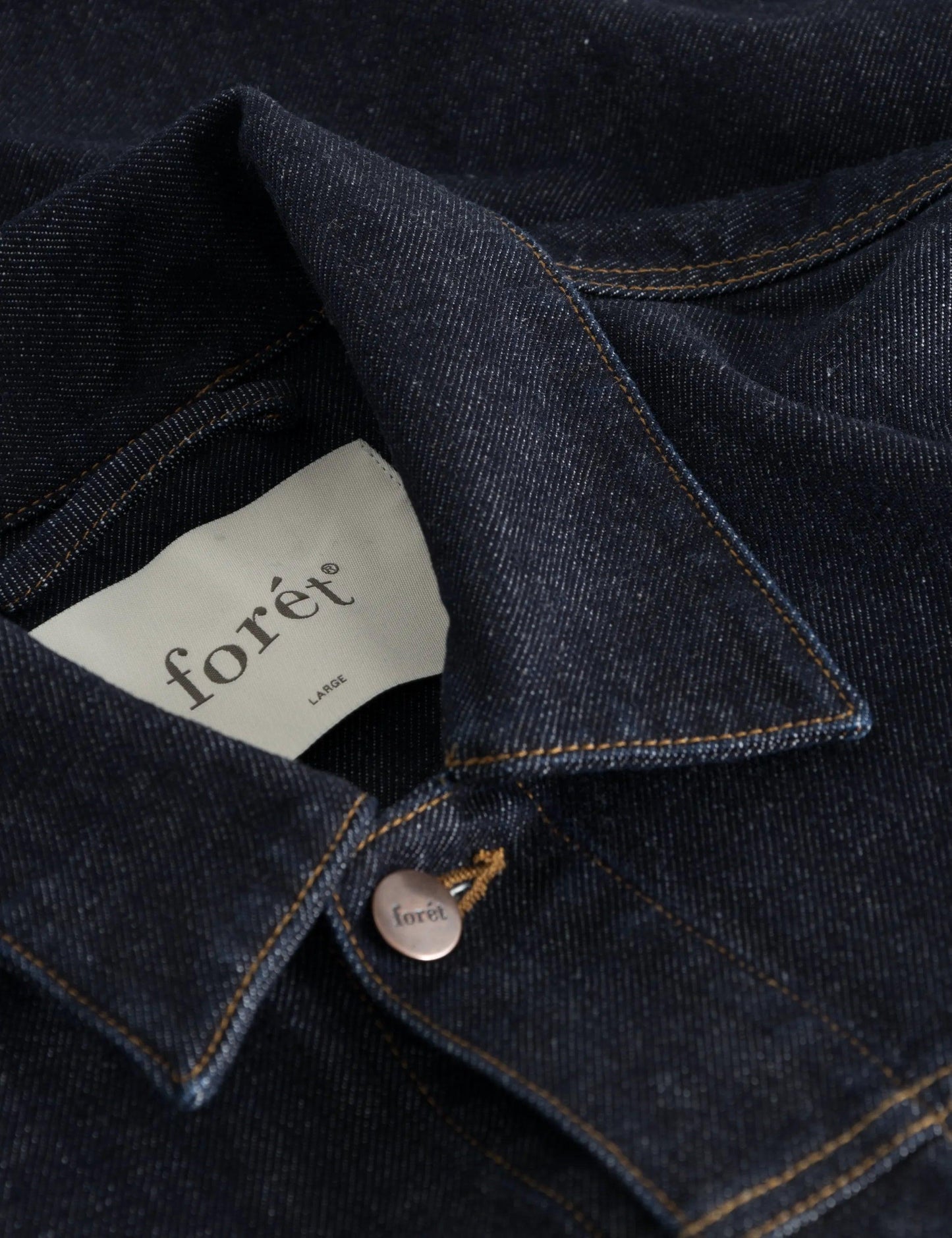 Hazy Denim Jacket - Raw Denim - Fóret - ect.studio