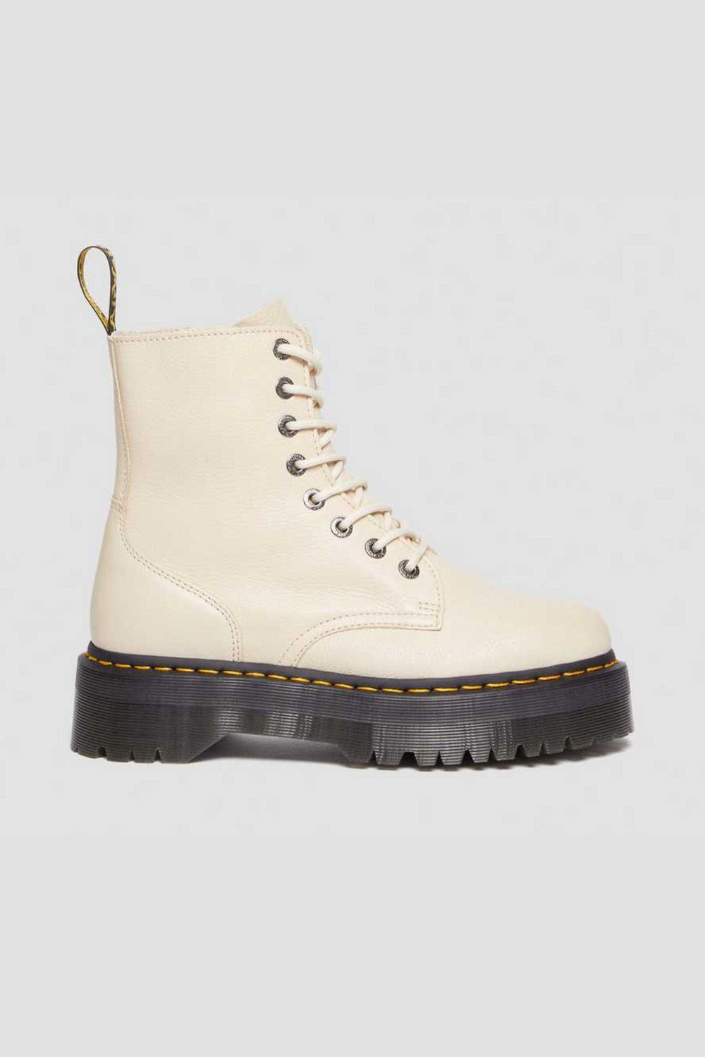 Jadon III Pisa Leather Platform Boot - Parchment Beige - Dr. Martens - ect.studio