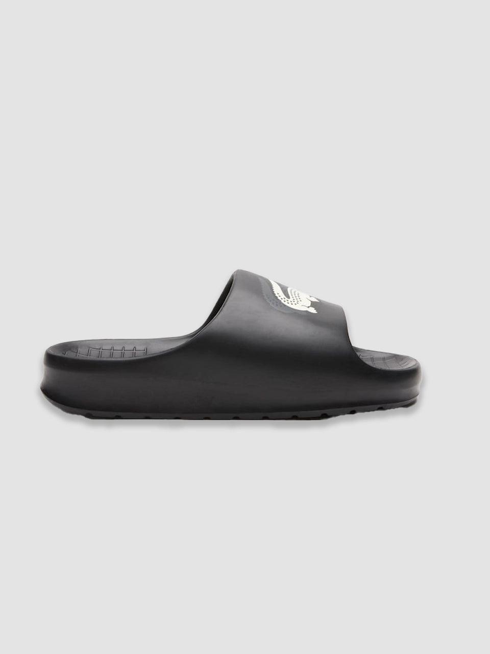 Mens Branded Serve 2.0 Slide - Black - Lacoste - ect.studio