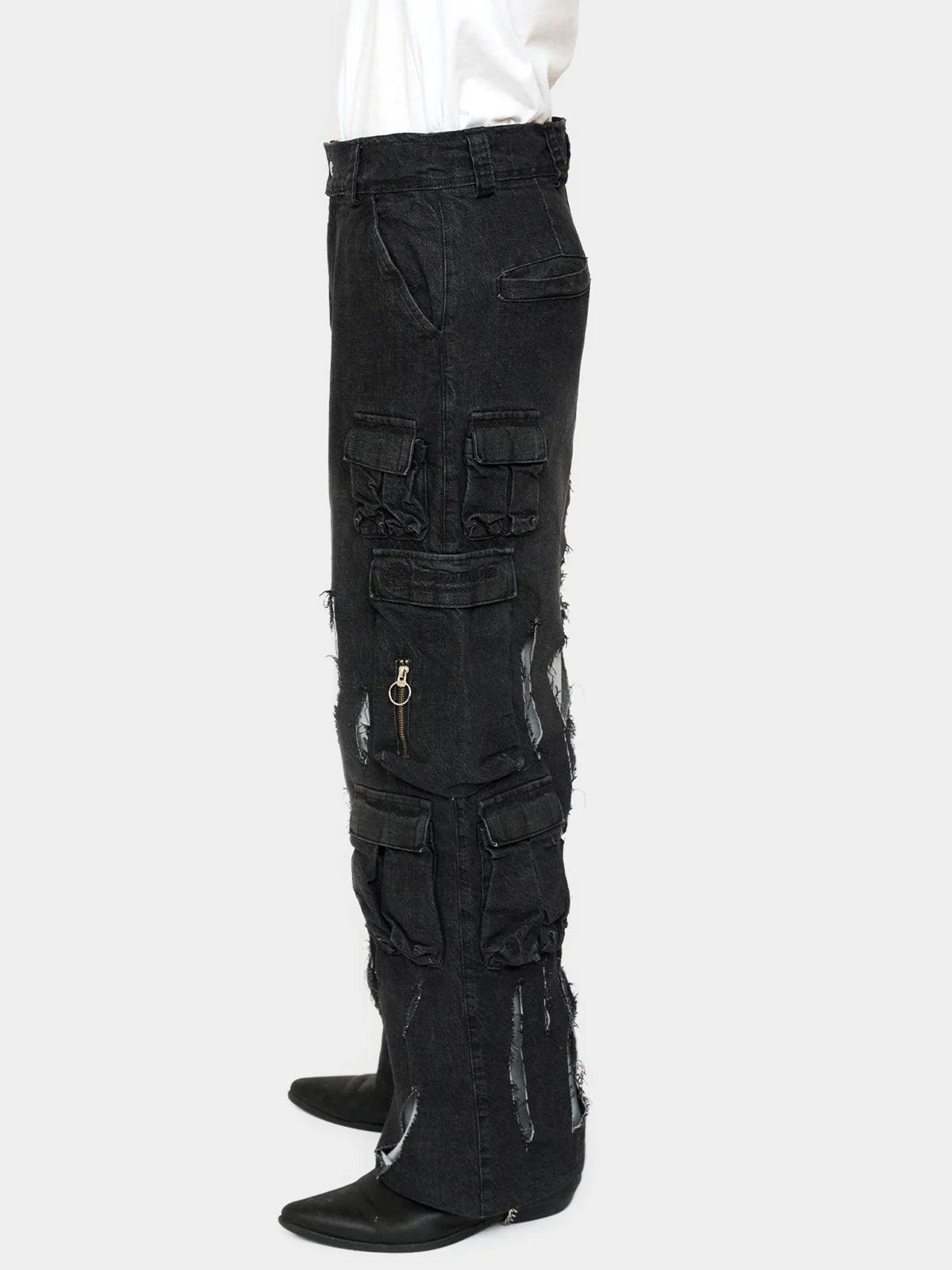 Outlaw Cargo Pants - Black - Fine Chaos - ect.studio