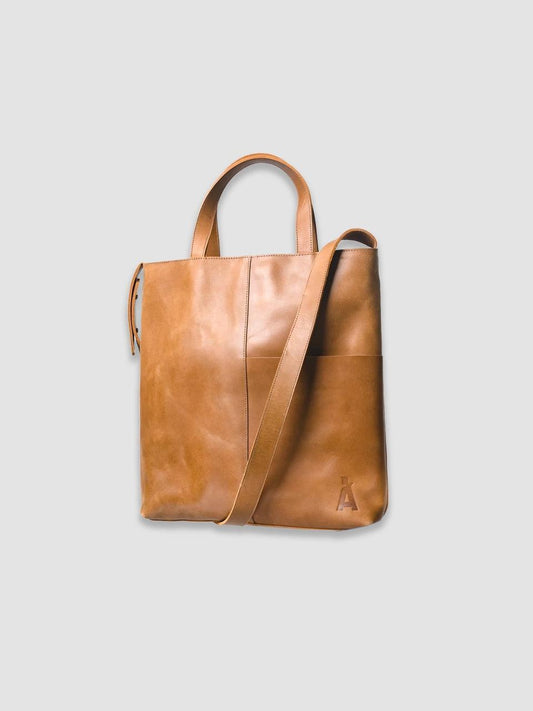 Smalls Leather Shopper - Brown - Aster - ect.studio