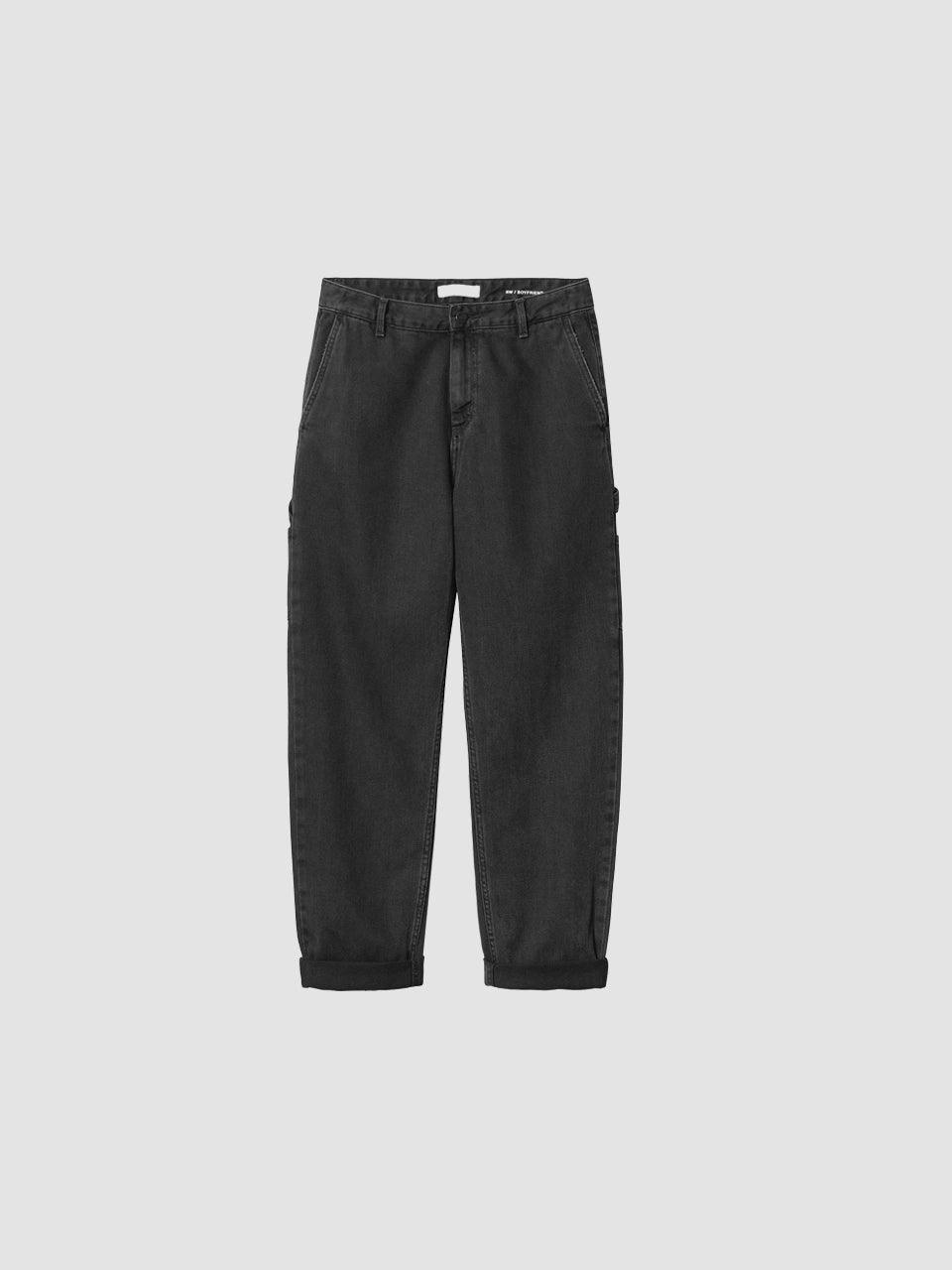 W Pierce Pant - Black Stone Washed - Carhartt WIP - ect.studio