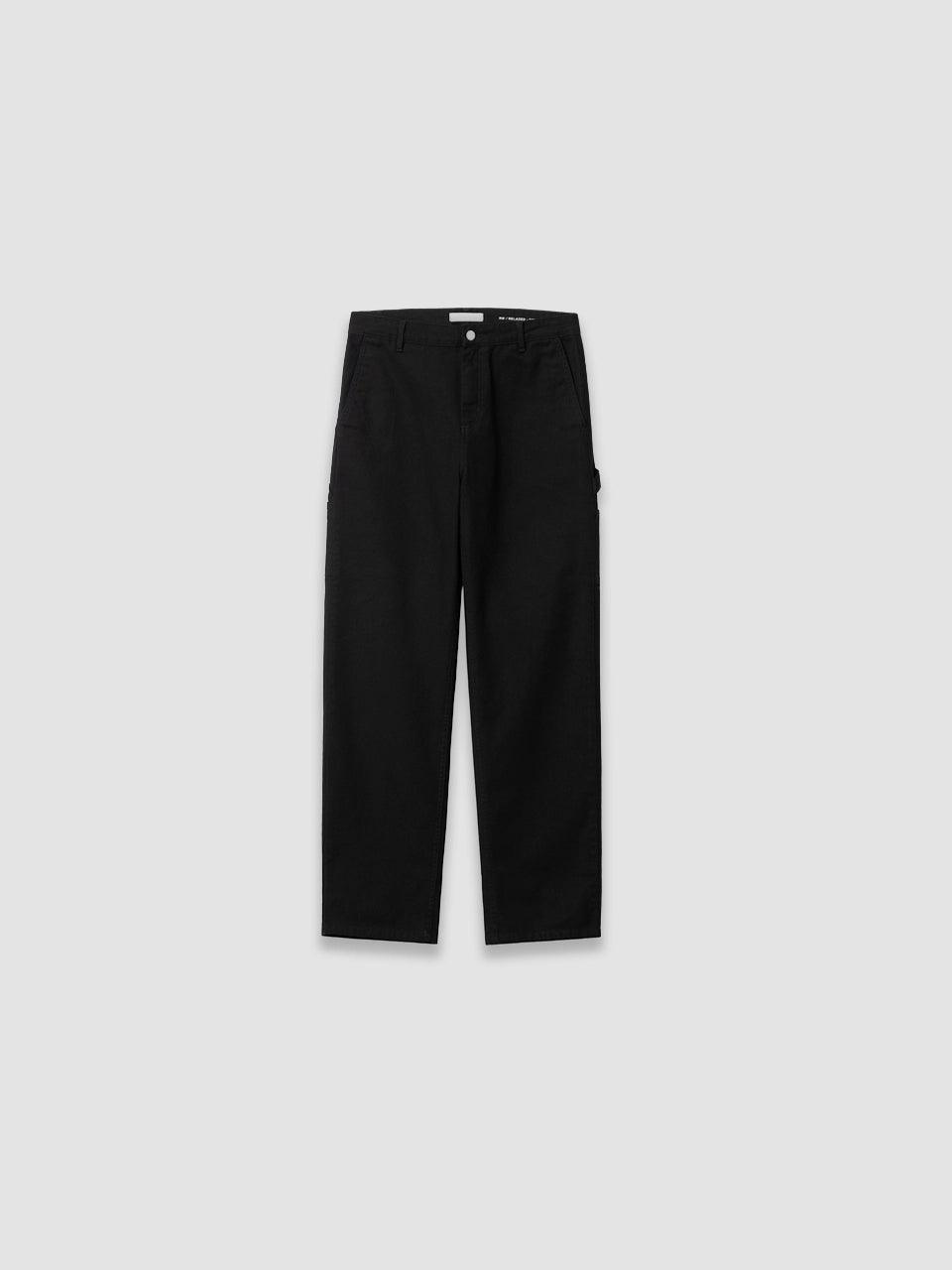 W' Pierce Pant Straight Hubbard - Black Rinsed - Carhartt WIP - ect.studio