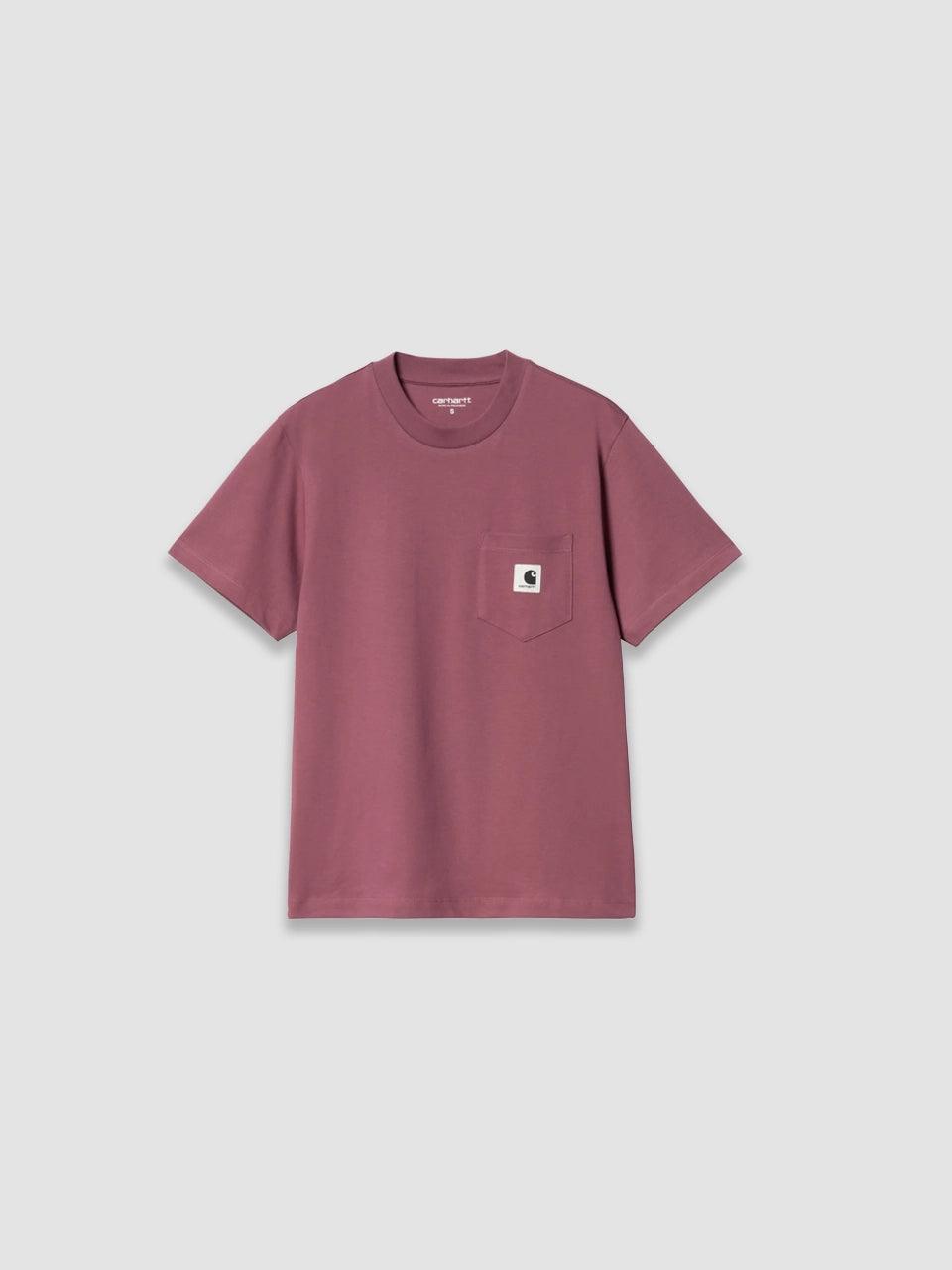 W' S/S Pocket T - Shirt - Dusty Fuchsia - Carhartt WIP - ect.studio